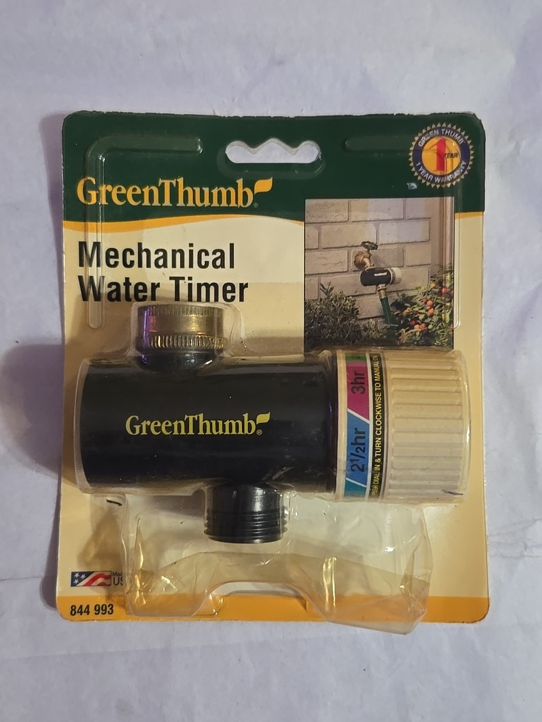 Green Thumb 844 993 Mechanical Garden Hose Water Timer NEW