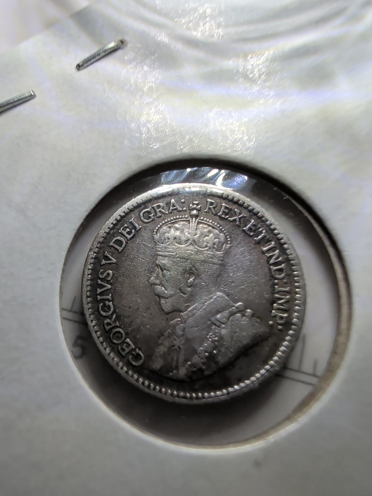 1912 Canada 5c Silver VF+ DD97