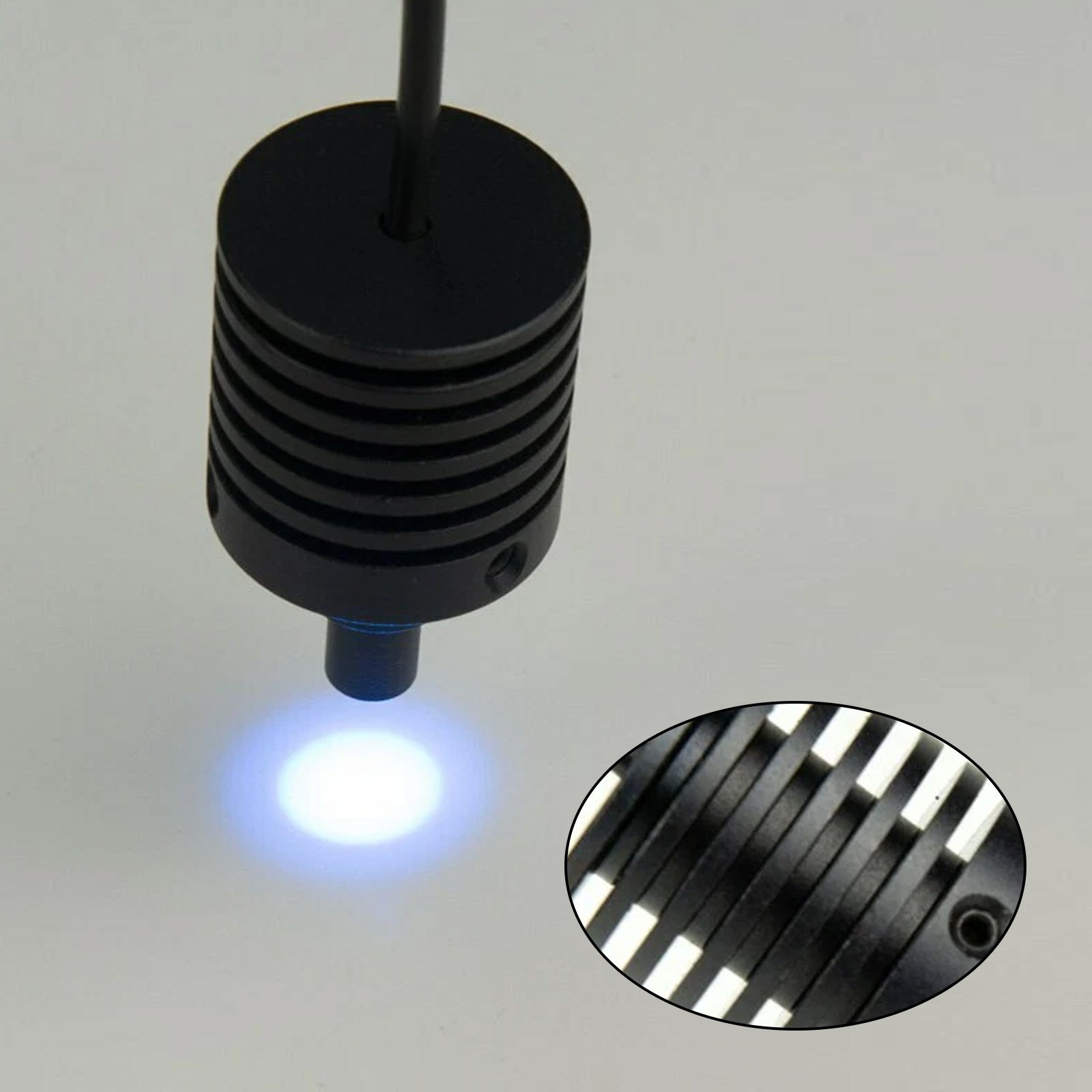 Adjustable Coaxial Light Source Microscope LED Spot Lamp Brightness 90V-240V