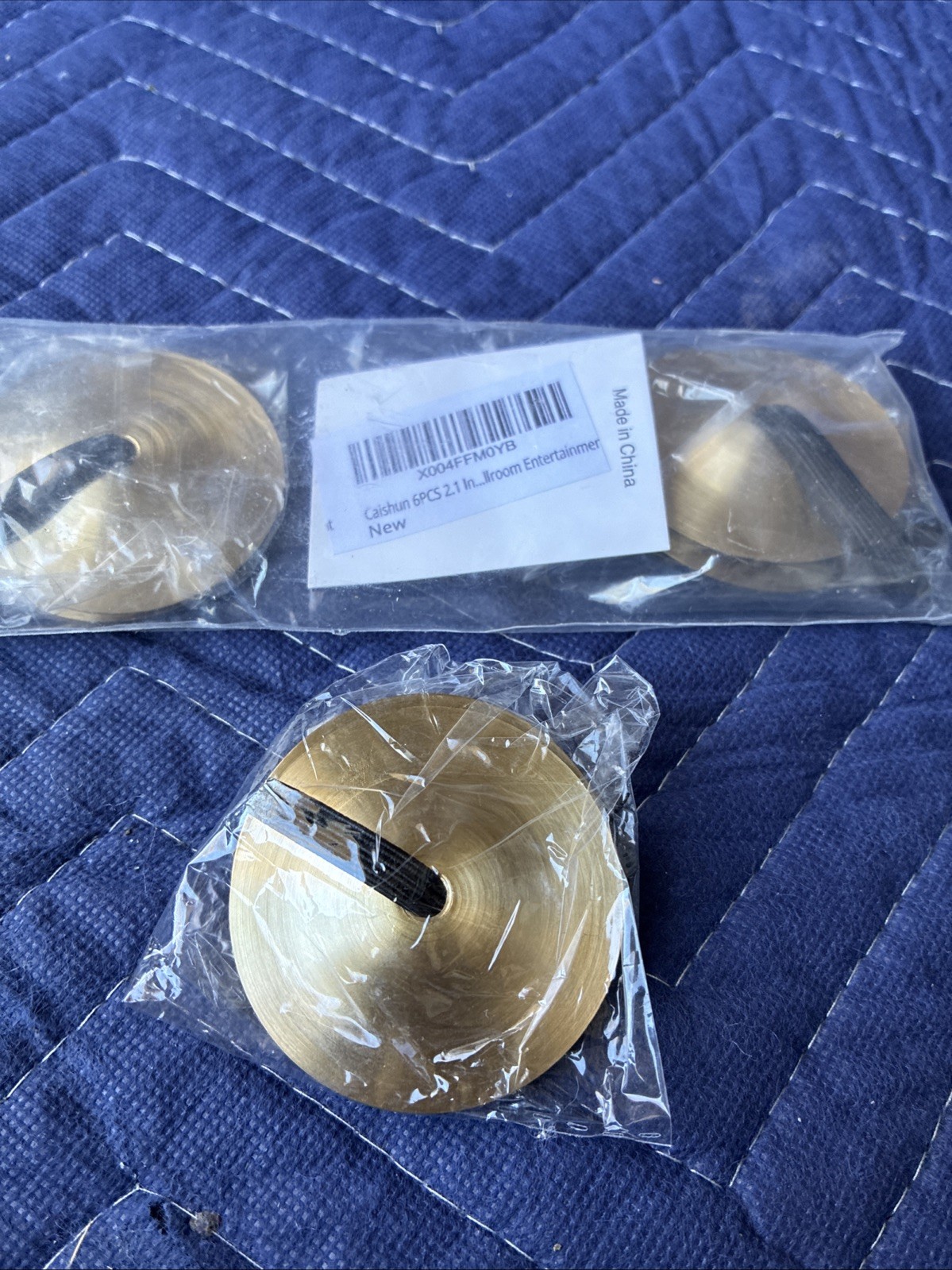 Heavy Brass Finger Cymbals Set Of 3