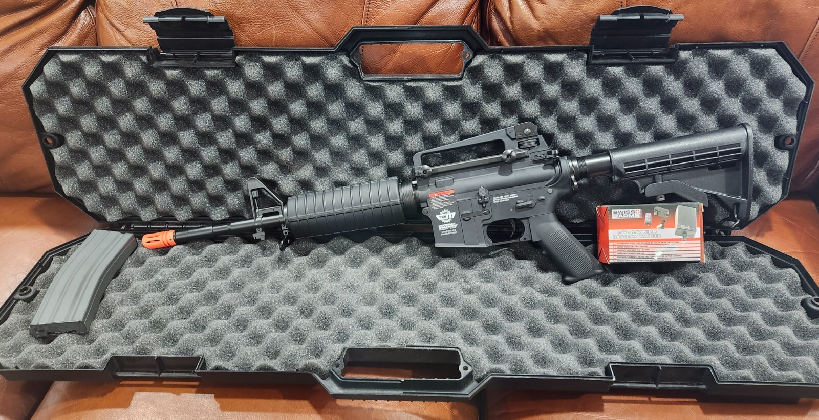 G&G combat machine cm16 airsoft riffle. Powerful electric with charger