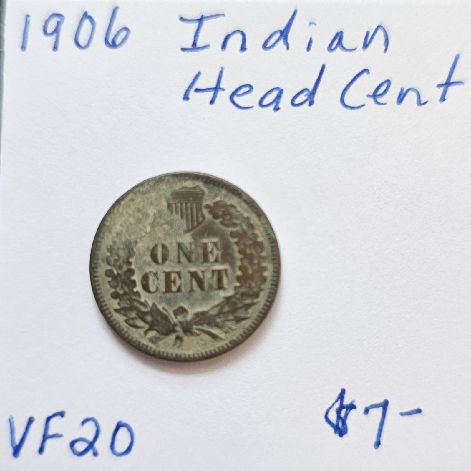 1906 Indian Head Cent Penny US Coins VF