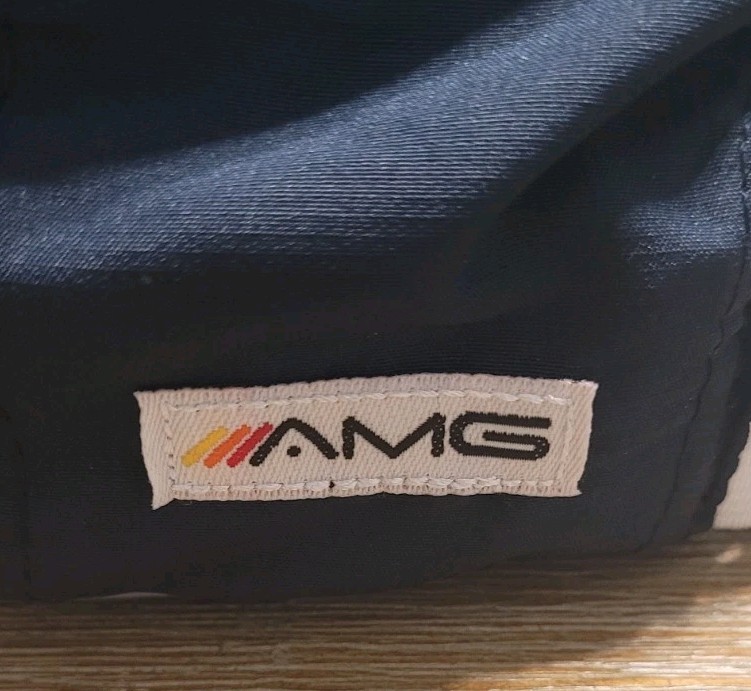 AMG Athletic Motion Golf Hat Classic A Navy Blue Adjustable Strap Cap Golfing