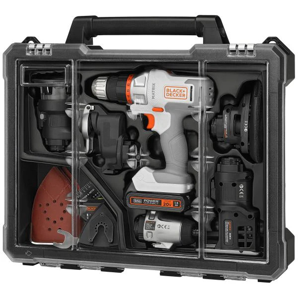 BLACK+DECKER 20V MAX* MATRIX™ Cordless Combo Kit, 6-Tool - BDCDMT1206KITWC