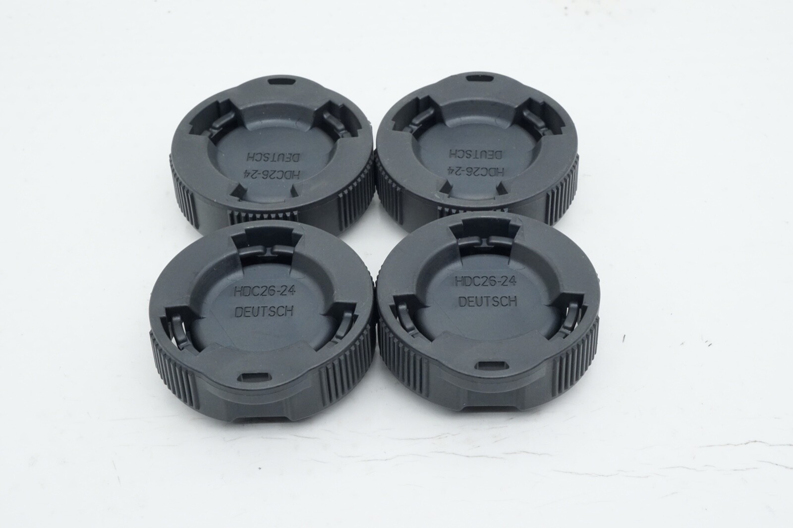 4 Pack New Deutsch TE Connectivity Caps HDC26-24 Dust Cover Cap Ships FREE