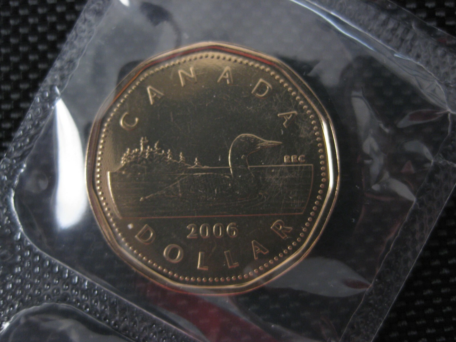 2006 Canadian Prooflike Loonie ($1.00) RCM Logo