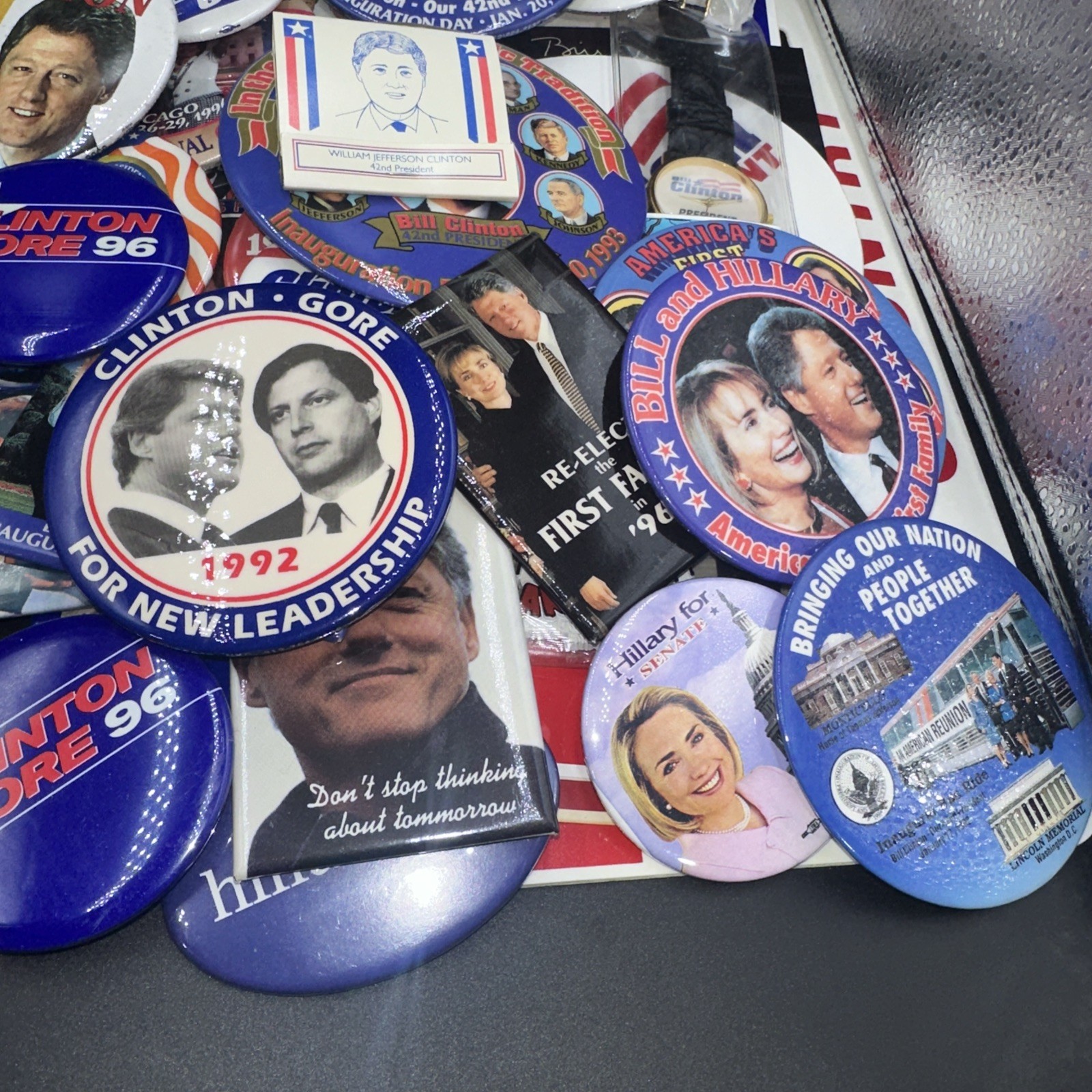 Political Collectibles Buttons Stickers Collection Lot 80’s To 10’s