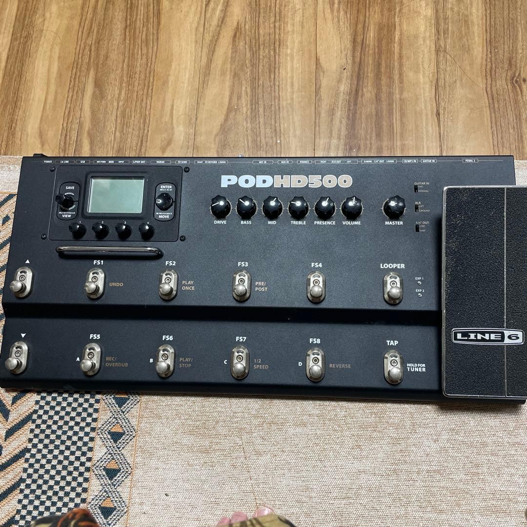 Line 6 POD HD500 Guitar Multi Effects Floor Processor Tested With Adapter