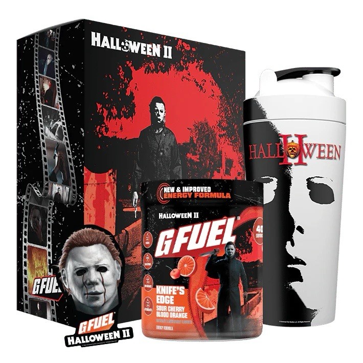 GFUEL Halloween II 2 Knife's Edge Collector's Box Metal Shaker Cup + Tub G FUEL