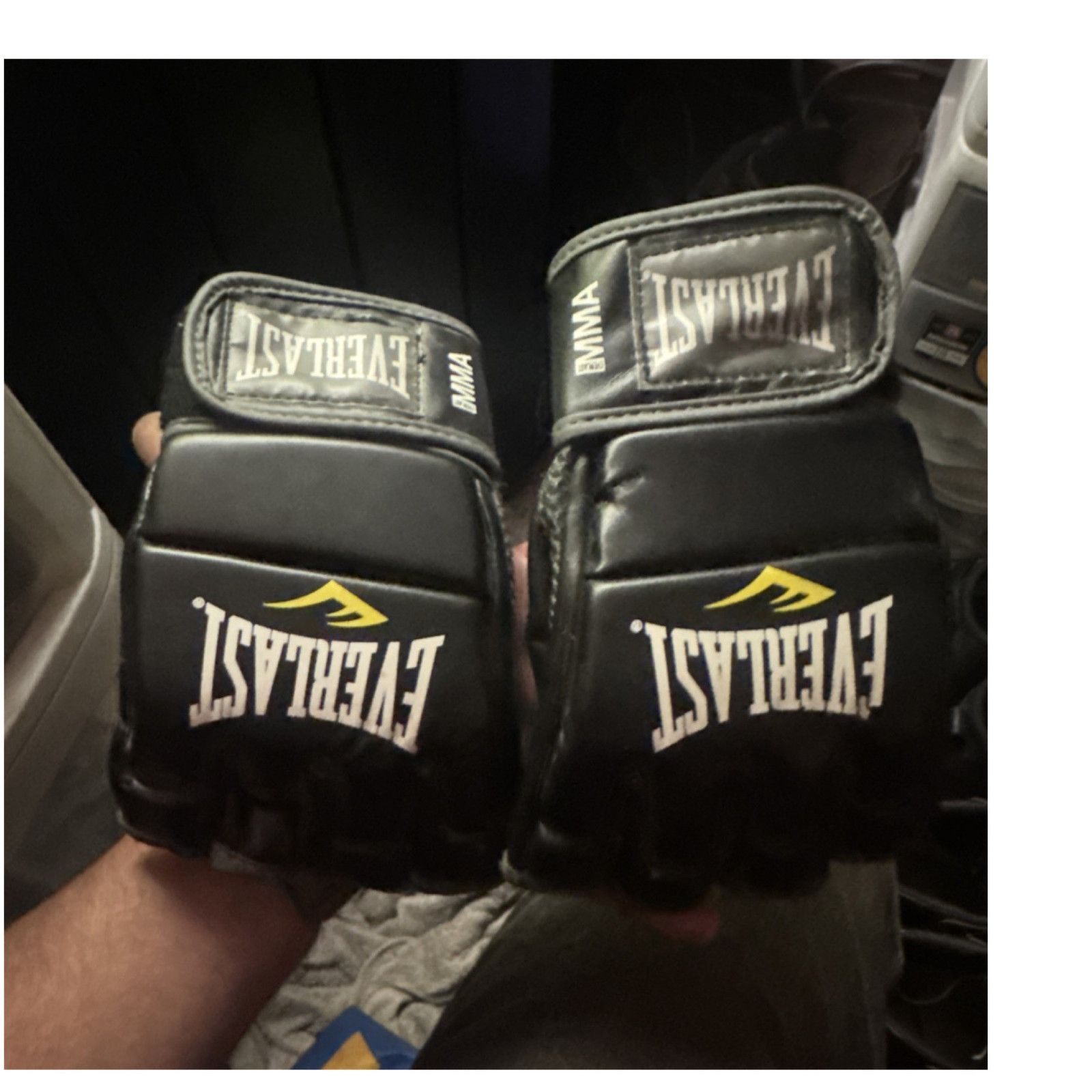 Everlast MMA Martial Arts Grappling Gloves Black 007324