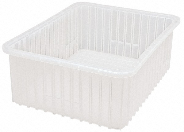 Quantum Storage DG93080 Clear Dividable Grid Container: 22-1/2" x 17-1/2" x 8"