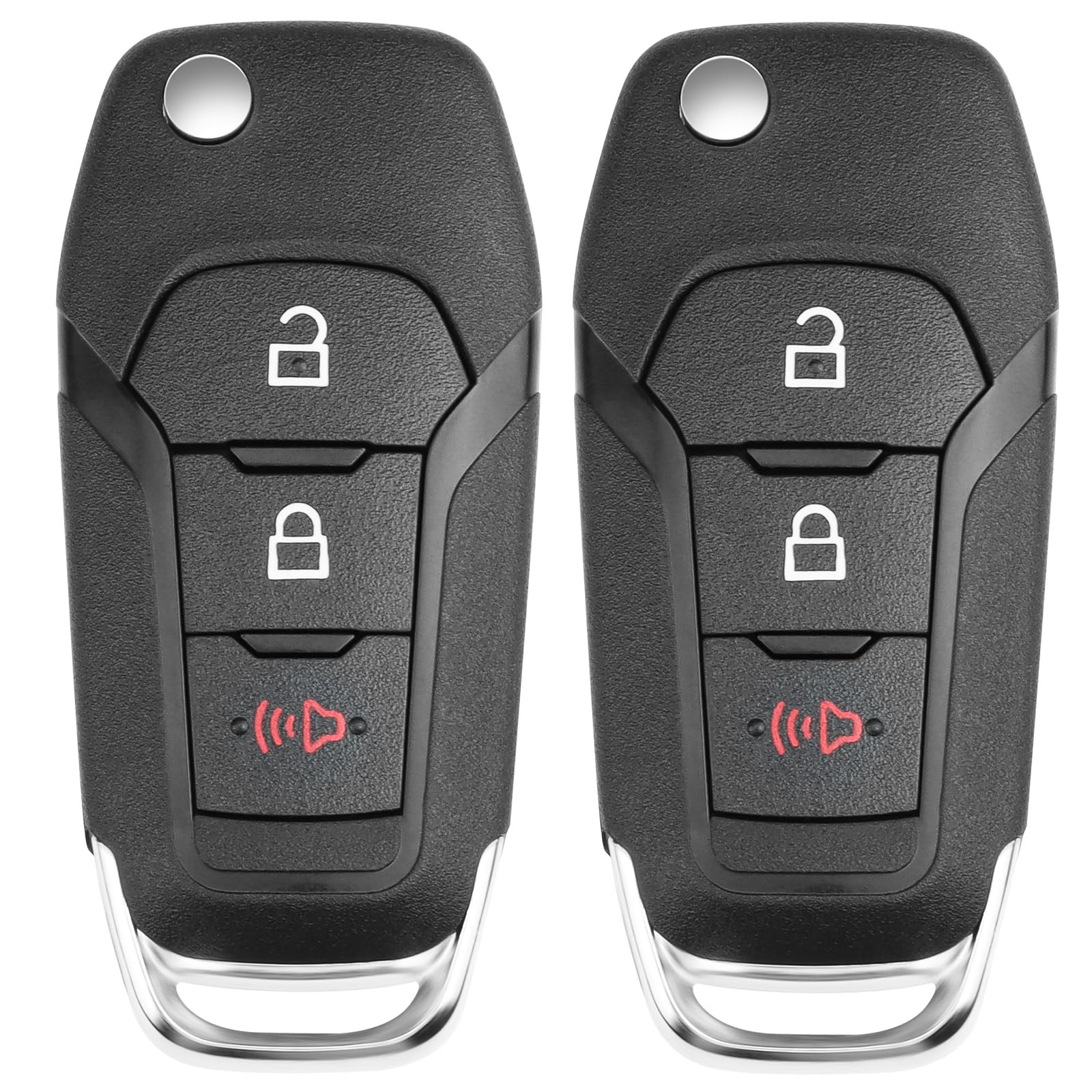 Flip Key Fob for Ford F150 F250 F350 2015 2016 2017 2018 2019 2020 2022, Expl...