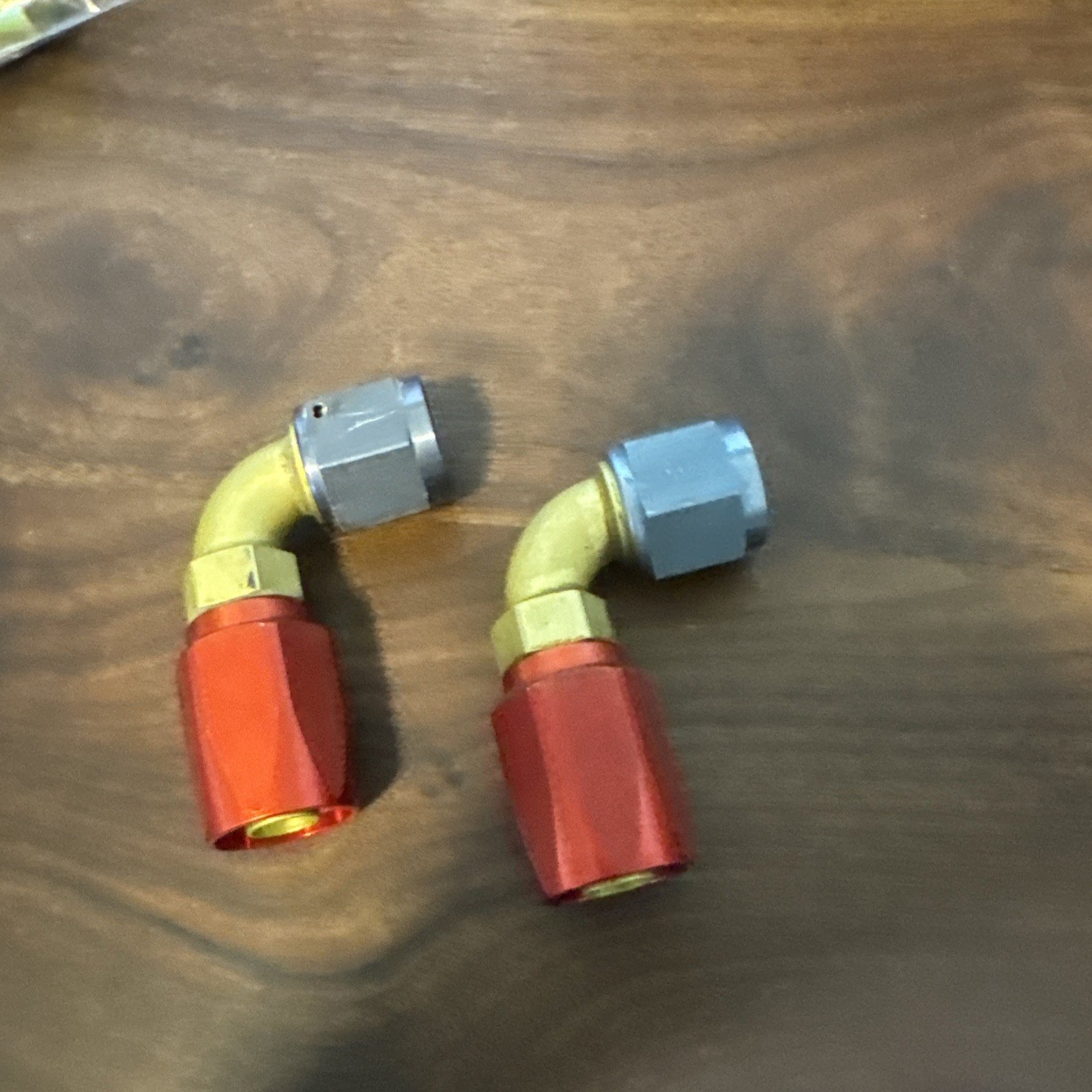 (2)   AN 10 90 Degree Aeroquip Hose Fittings. NOS