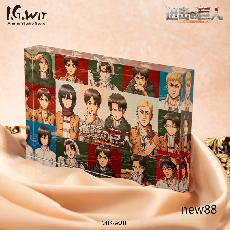 10cm Attack on Titan Anime Acrylic Stand Ornament Figure Model Gift Toy