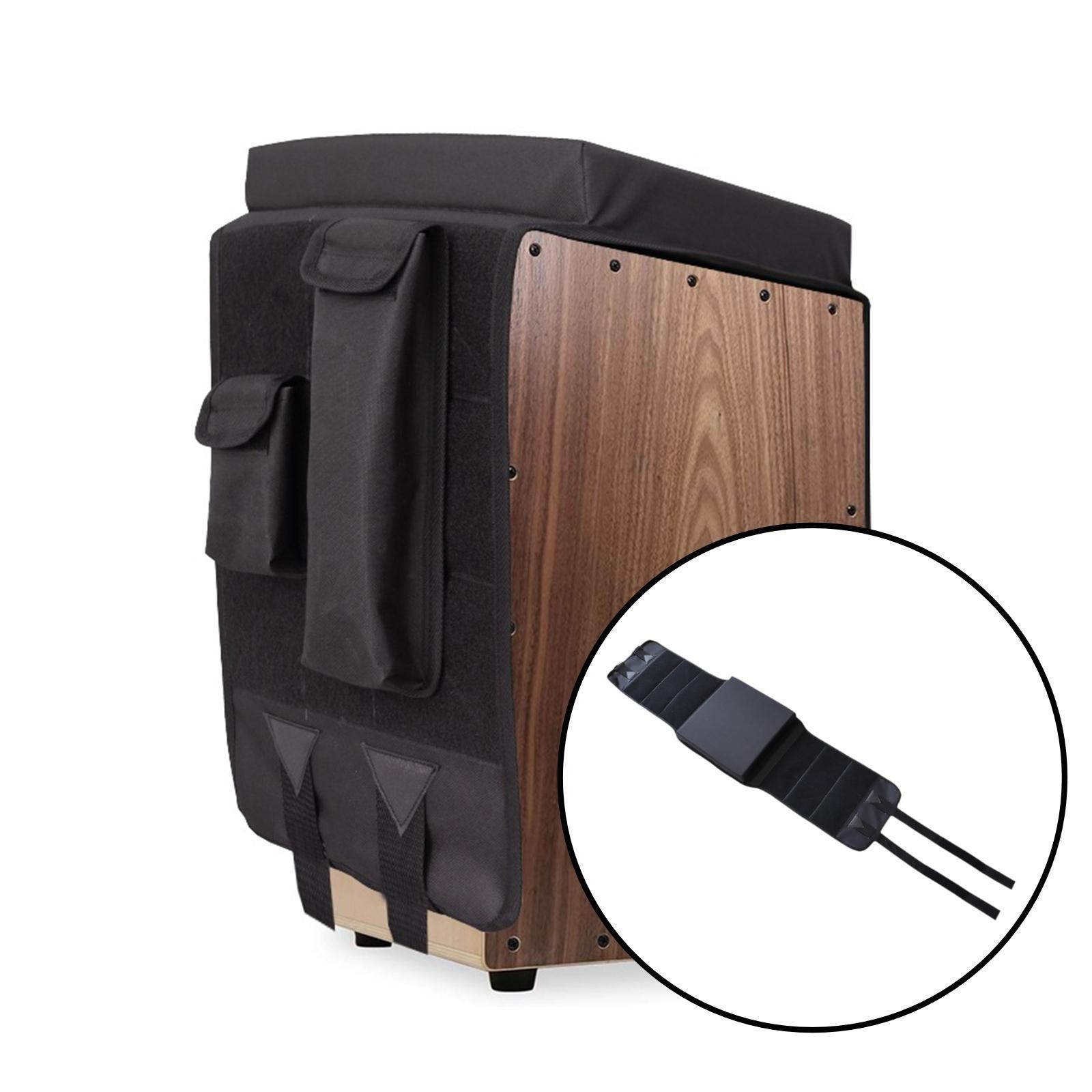 Drum Padded Seat Black Oxford Cloth for Concert Classroom Live Performance