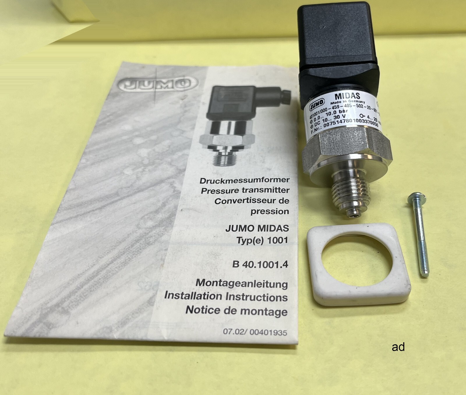 Jumbo 401001/000-459-405-502-20-601-61 Midas Pressure Sensor