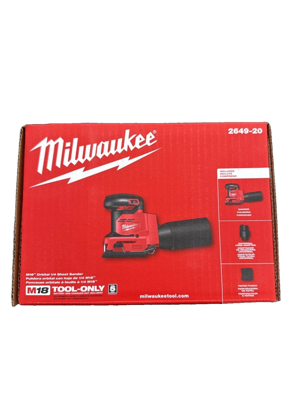 Milwaukee 2649-20 Orbital Sander - (Tool Only)