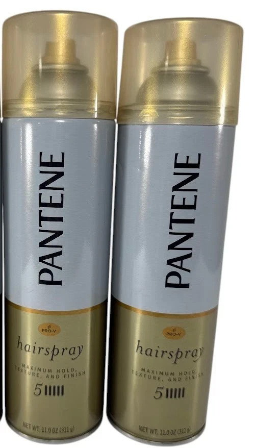 2 Pantene Pro V Level 5 Hairspray Maximum Hold Texture Finish 11oz DISCONTINUED