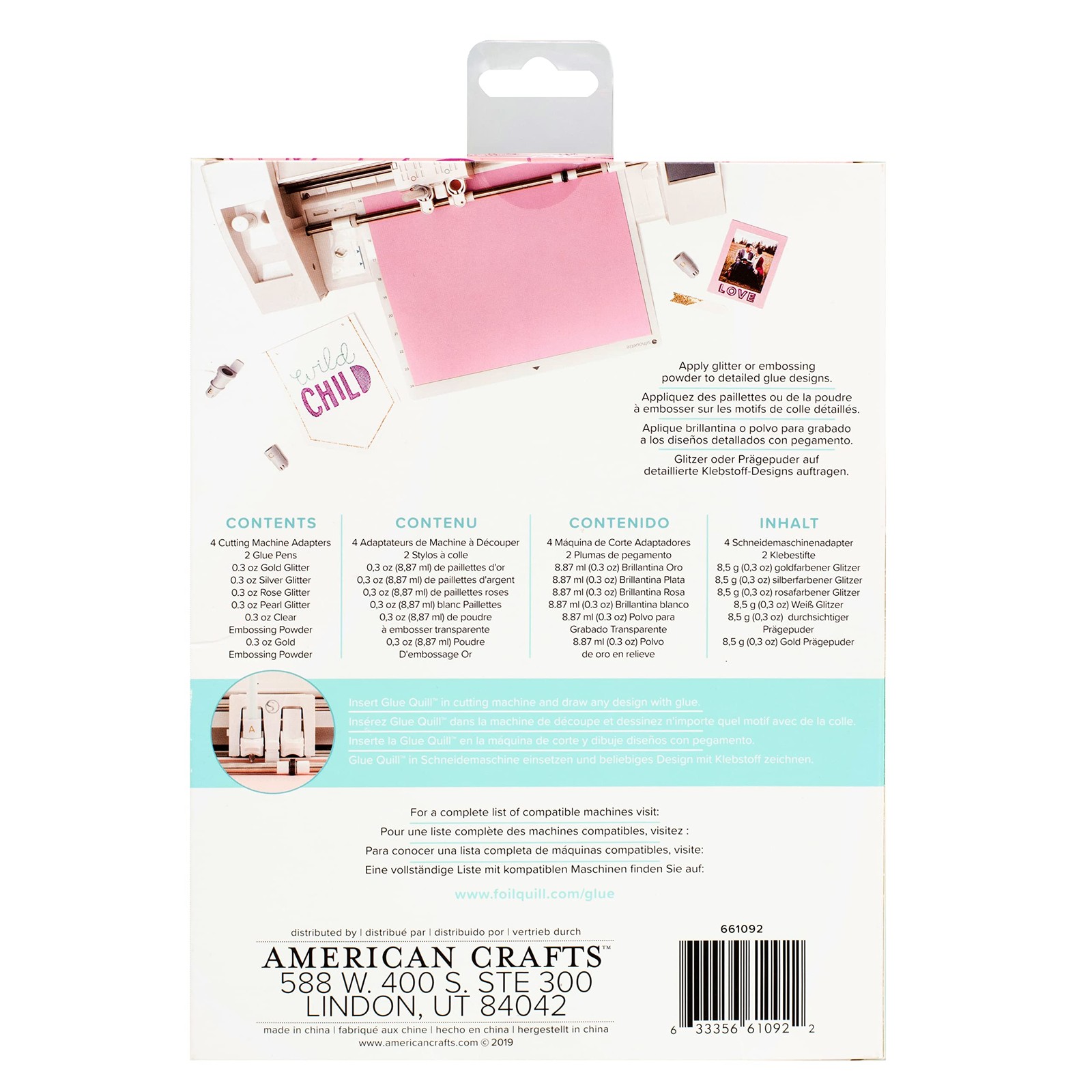 We R Memory Keepers Glue Quill Starter Kit Pen Adapters Silhouette Cricut Sizzix