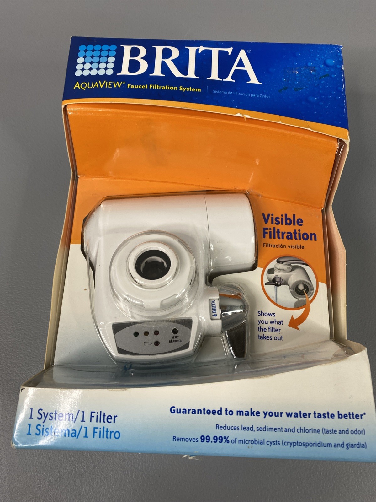 Brita AquaView On Tap Faucet Filtration System AVFF-100 New Old Stock White