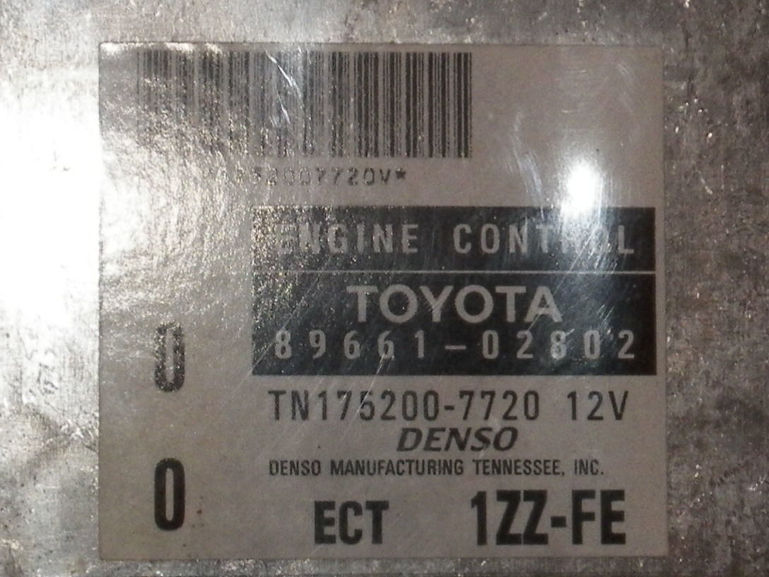 2001 2002 COROLLA AT 4SPD COMPUTER BRAIN ENGINE CONTROL ECU ECM MODULE UNIT