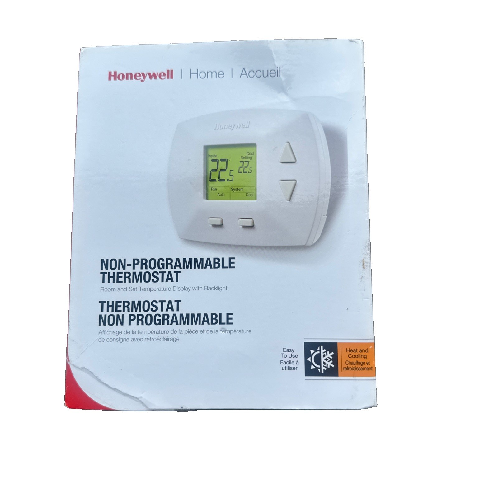 Honeywell RTH5100B Digital Non-Programmable Thermostat Model # RTH5100B1009