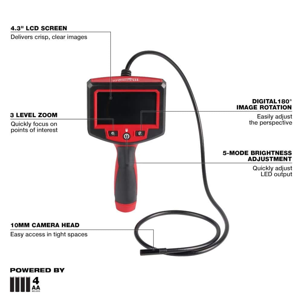 M- Spector 4 Ft. Inspection Sewer Camera Scope