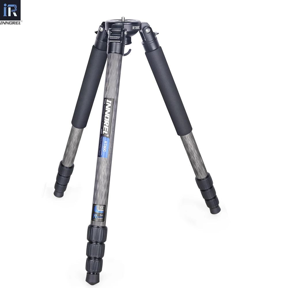 INNOREL RT80C Carbon Fiber Tripod 75mm Bowl 44lb Load Professional DSLR Video