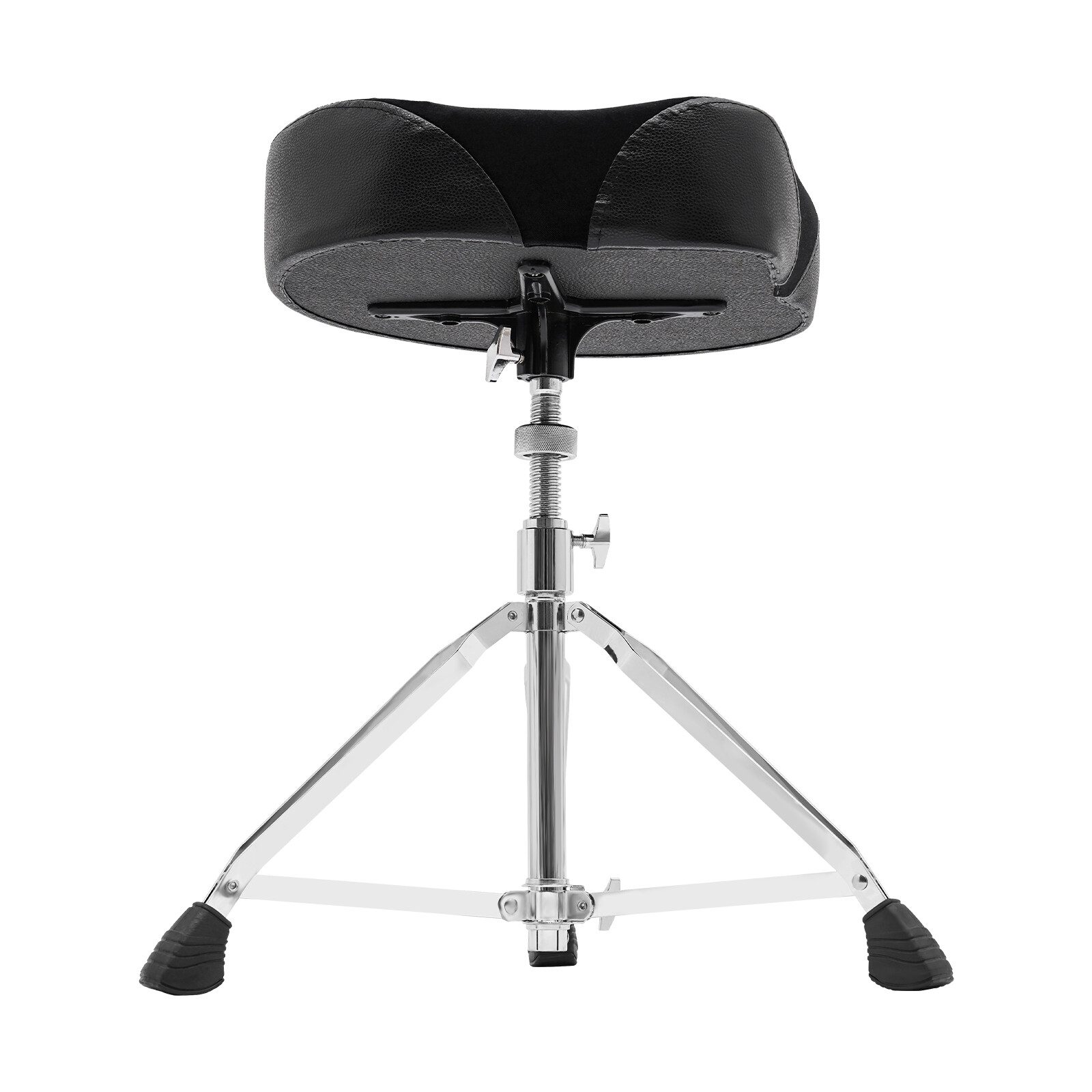 Adjustable Foldable Drum Stool with Thick Padded Seat for Comfort