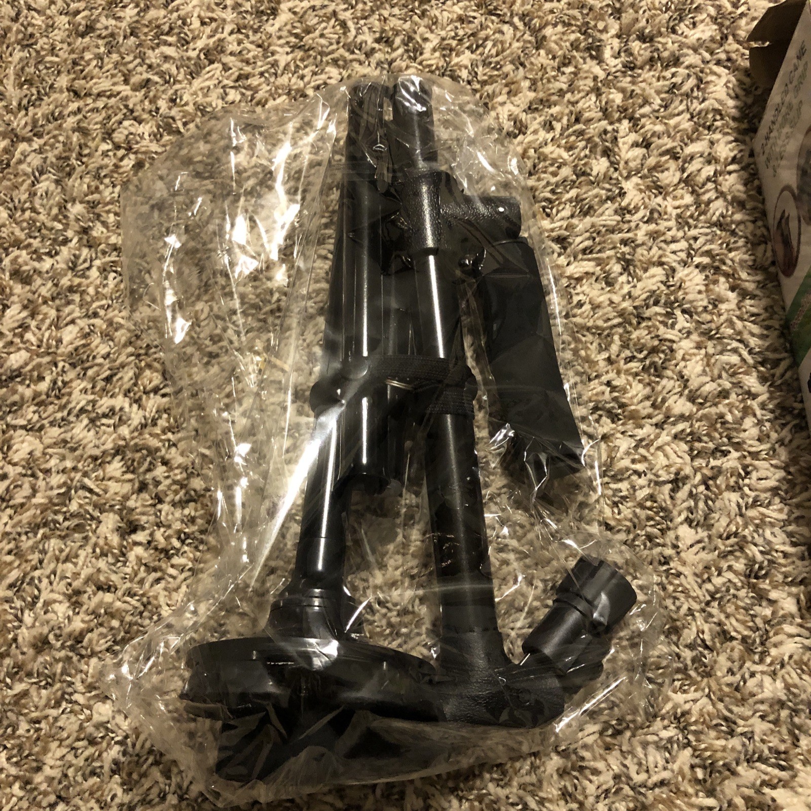 Adjustable Folding Walking Cane Black Compact Ergonomic Handle Support 250lbs
