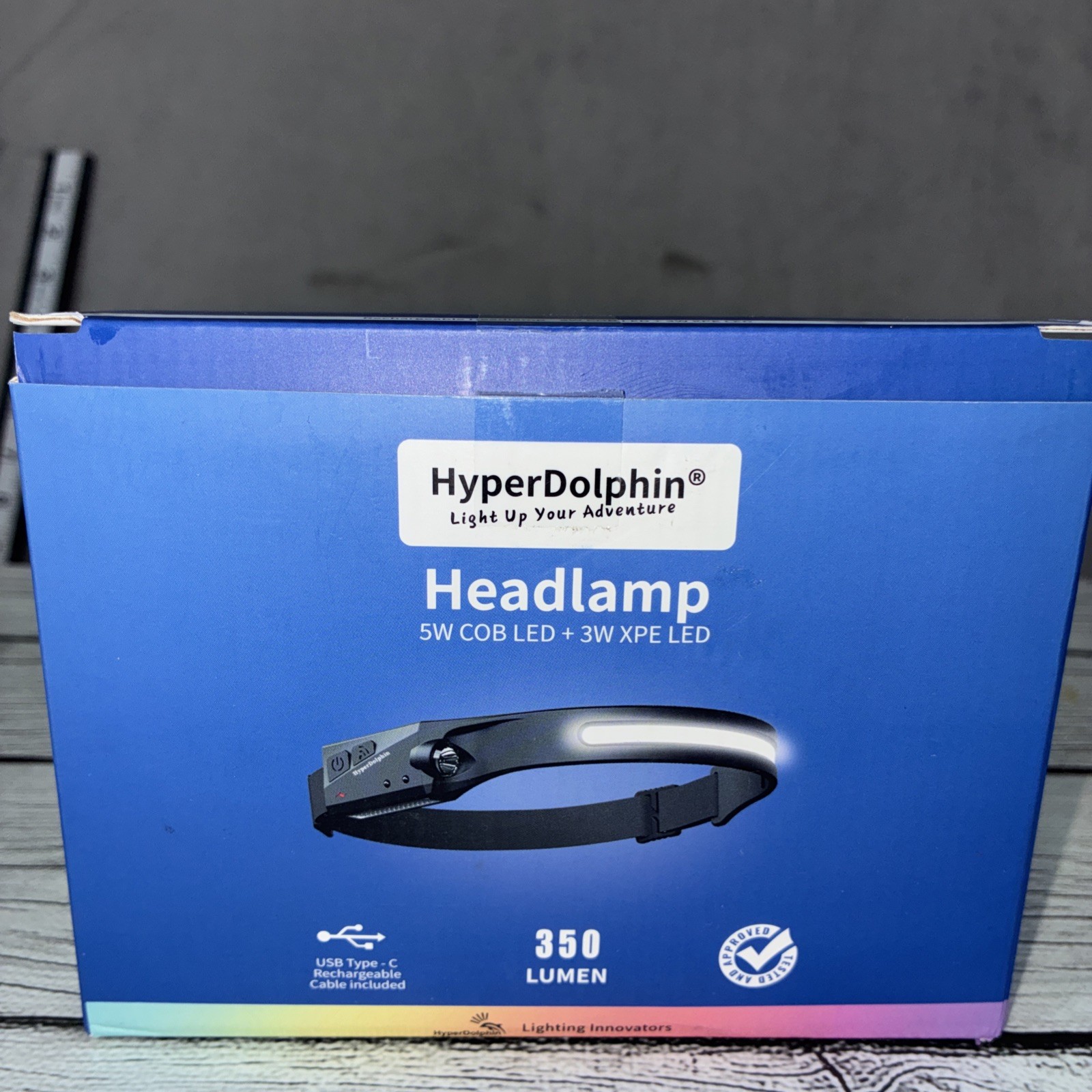 Headlamp Rechargeable LED (4 Pack) 230° Wide Beam, USB-C Lightweight Head Lam...