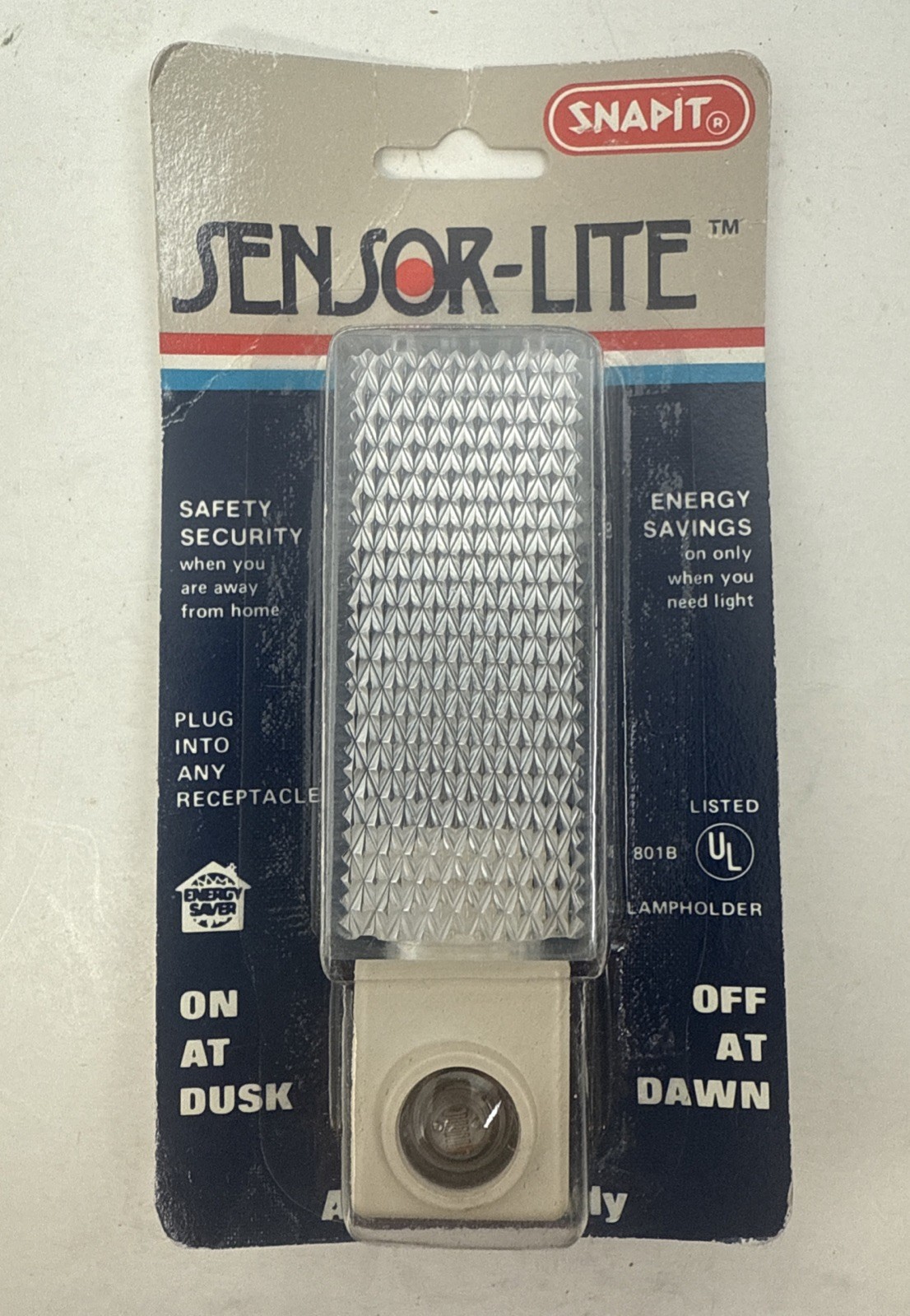 Vintage 1980’s Snapit Sensor-Lite Night Light