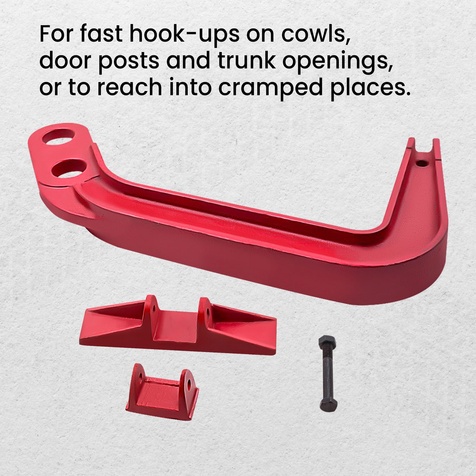 6 Ton Car Body Frame Jumbo Deep Fast Hook Up Hook Clamp Pulling Puller Set