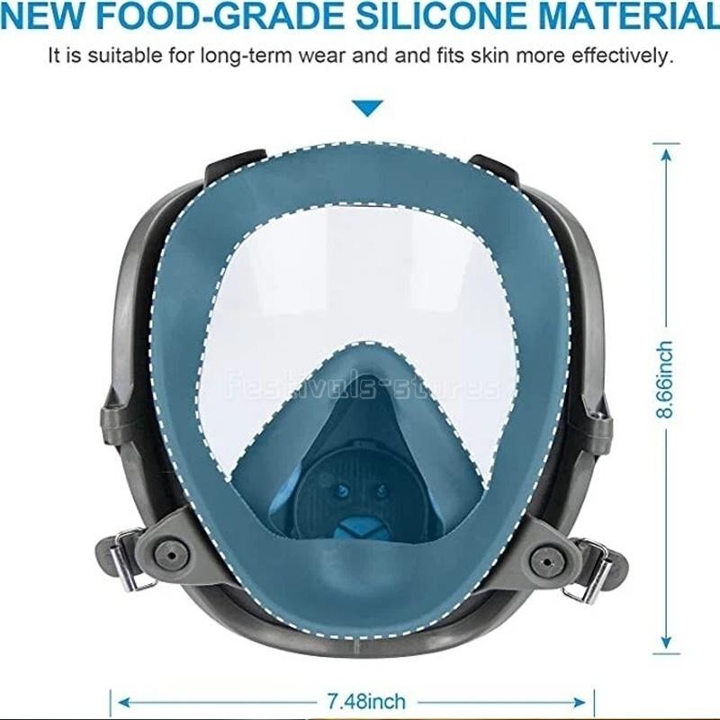 Full Face Gas Mask Painting Spraying Respirator W/Filters For 6800 Facepiece US