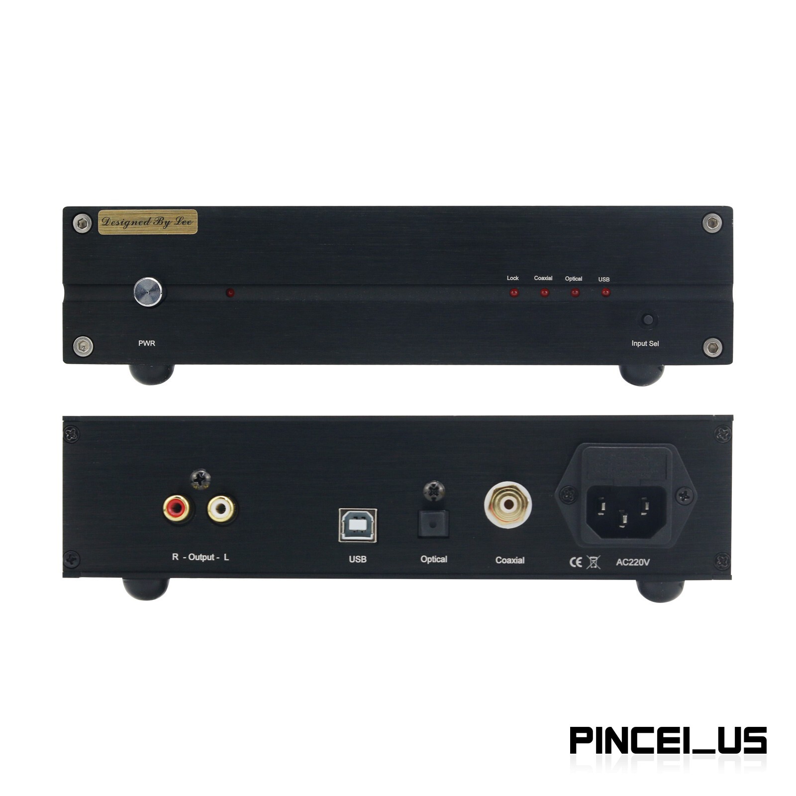 L1541DAC Gold TDA1541 DAC Decoder Support Coaxial and Optical Fiber Input