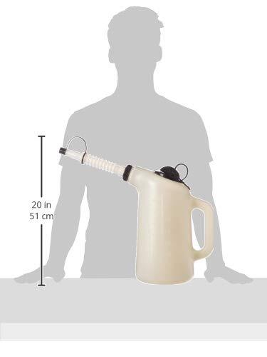 Lisle 19702 Dispenser with Lid and Cap - 8 Quart Capacity,Grey