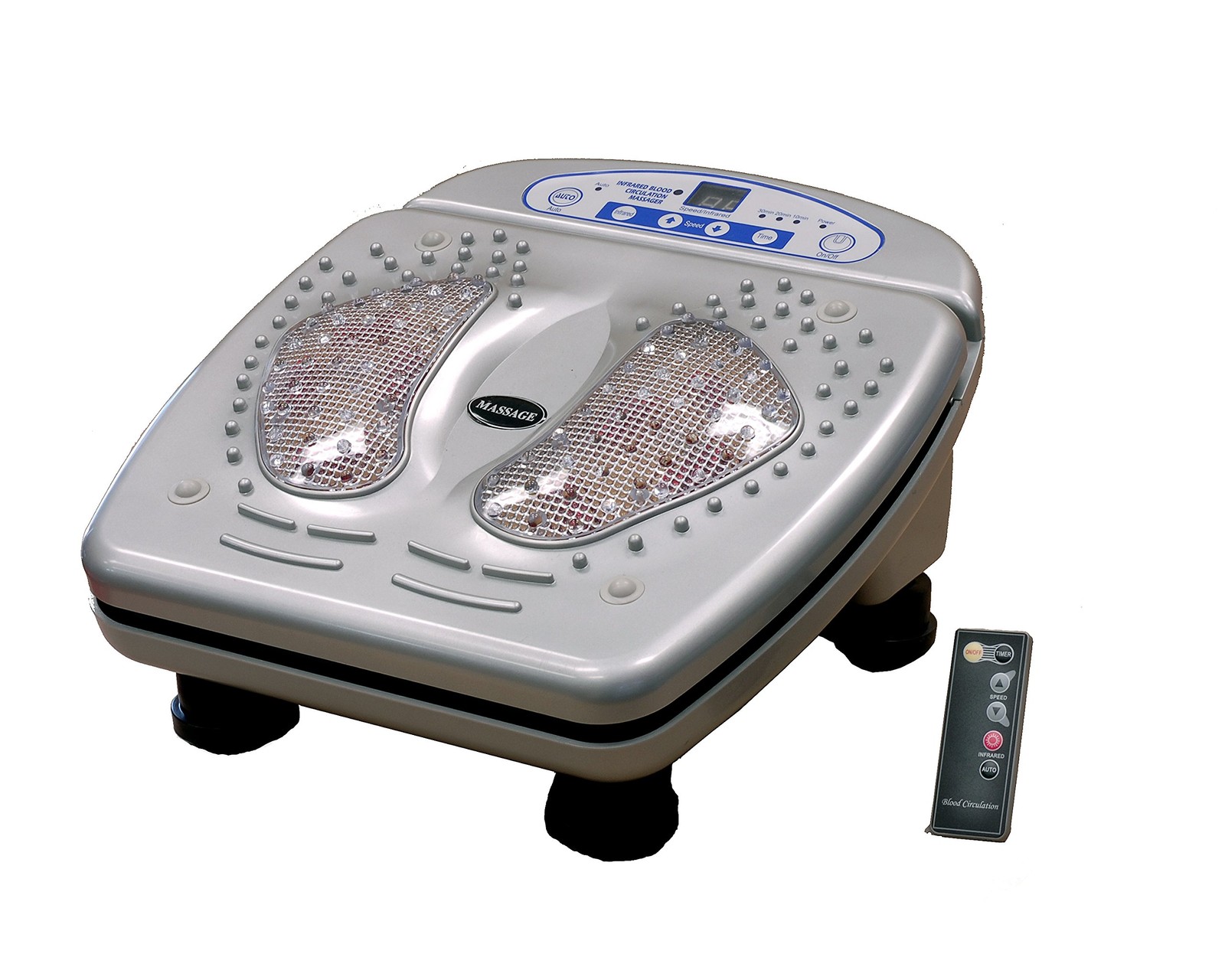 iComfort IC0907 Infrared Vibration Foot Massager, Includes Wireless Silver