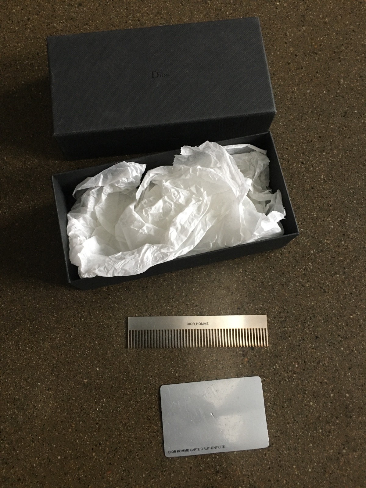 MINIMALIST DIOR HOMME HAIR COMB STAINLESS STEEL HEDI SLIMANE