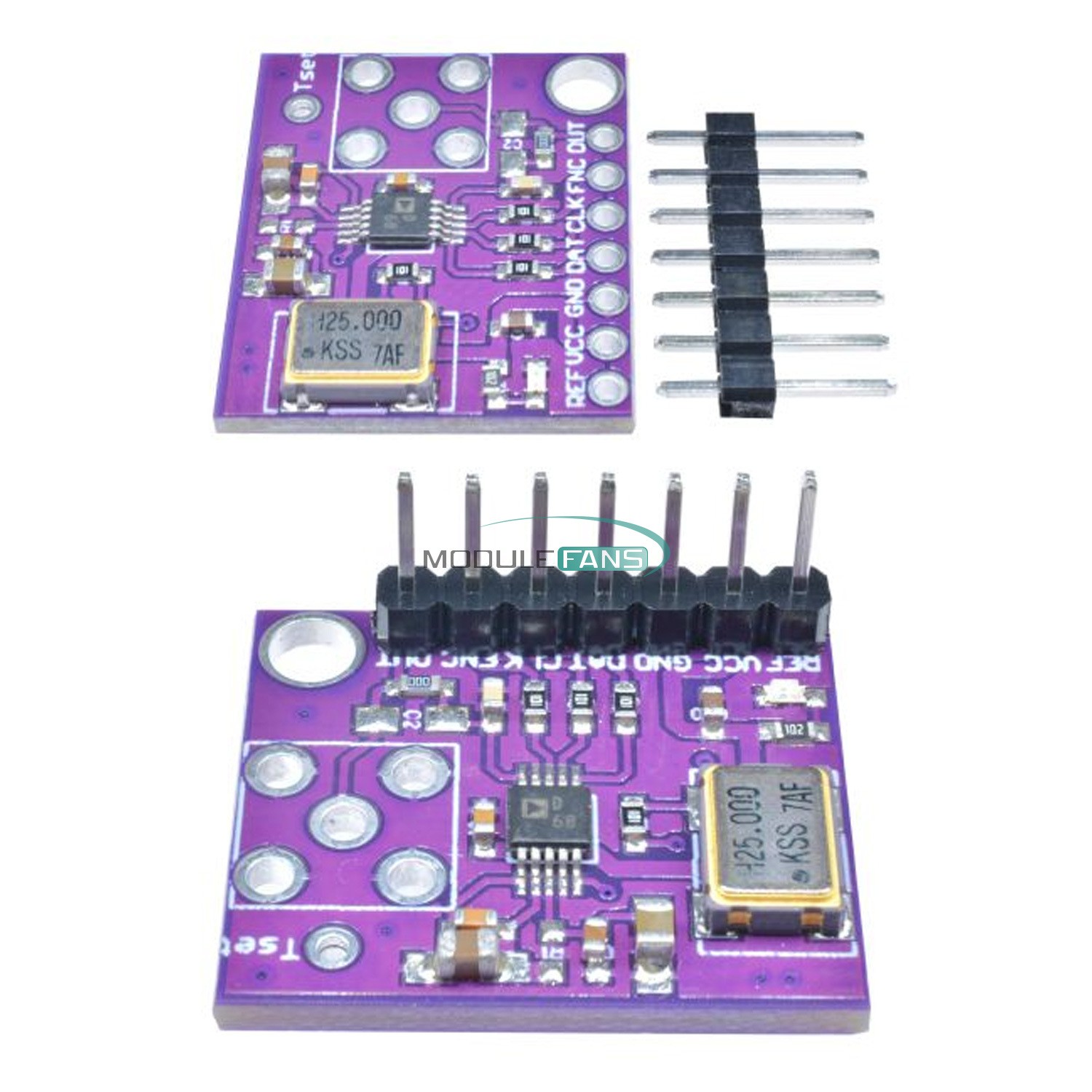 2PCS AD9833 DDS Signal Generator Module Microprocessors Sine Square Wave Monitor