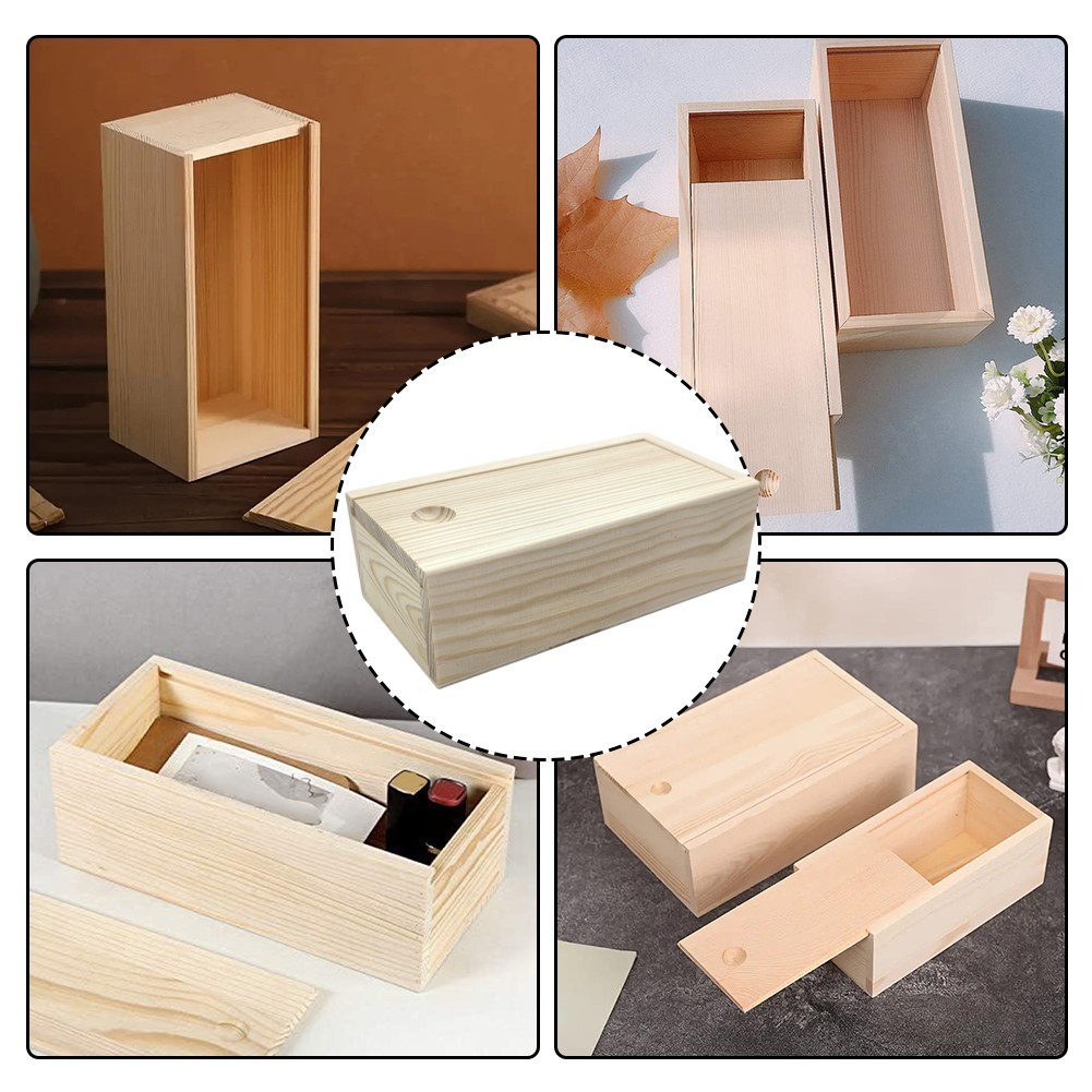 Log Drawer Wooden Box Perfect for Personalization Keepsake Items Weddings