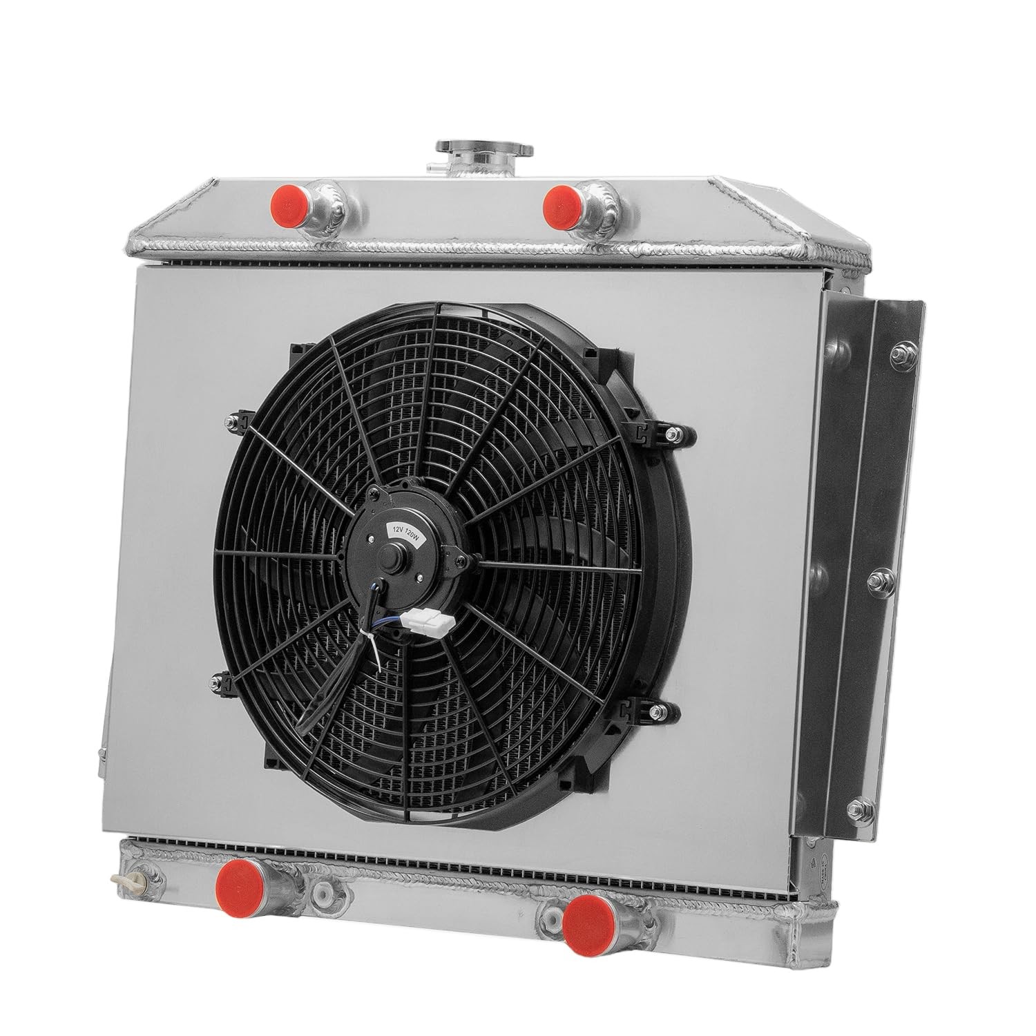 3 Row Aluminum Radiator Shroud+Fan 1949-1951 Mercury Monterey Flathead