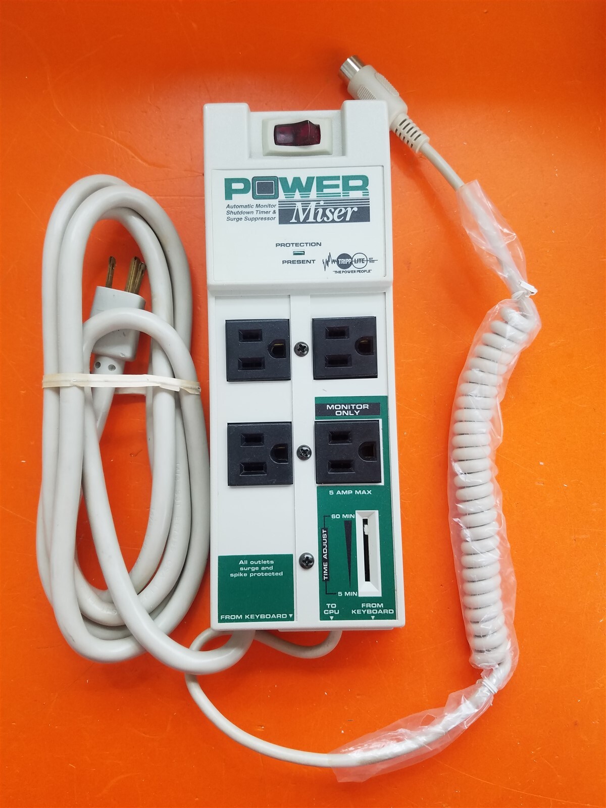 ⭐️⭐️⭐️⭐️⭐️ Tripp-Lite Power Miser Surge Suppressor & Monitor Shutdown Timer READ