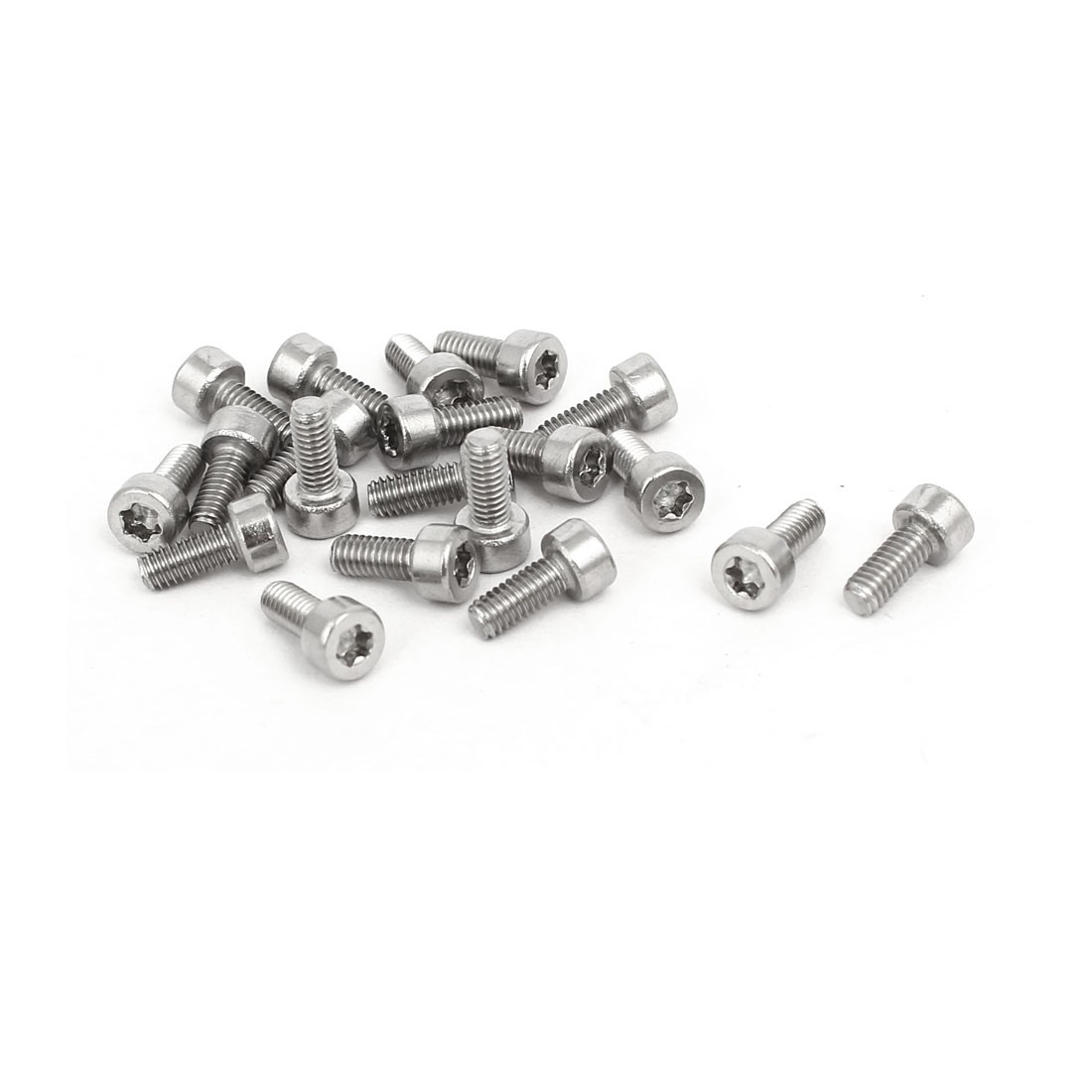 M2.5x6mm T8 Torx Drive 304 Stainless Steel Torx Socket Head Cap Screw 20pcs