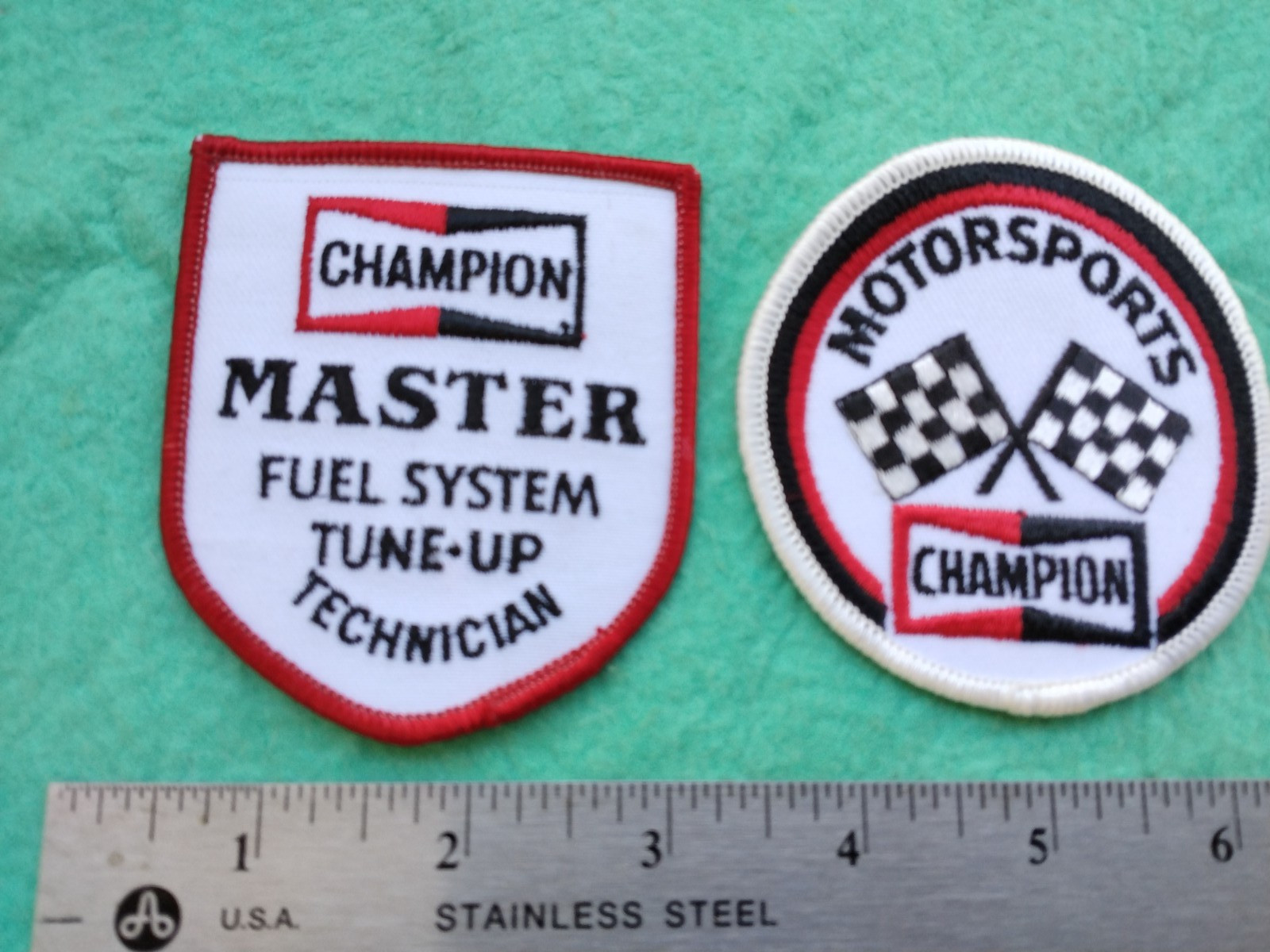 Vintage Champion Master Dealer Service Hat Shoulder Patch set