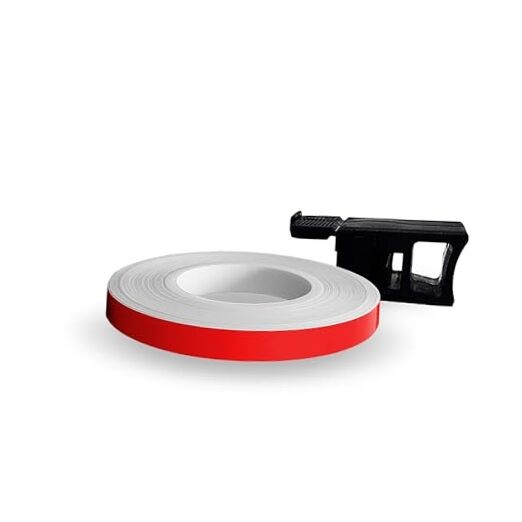 Racing Wheel Stripes with Applicator Tool, Red Race, 7 mm x 7 mt