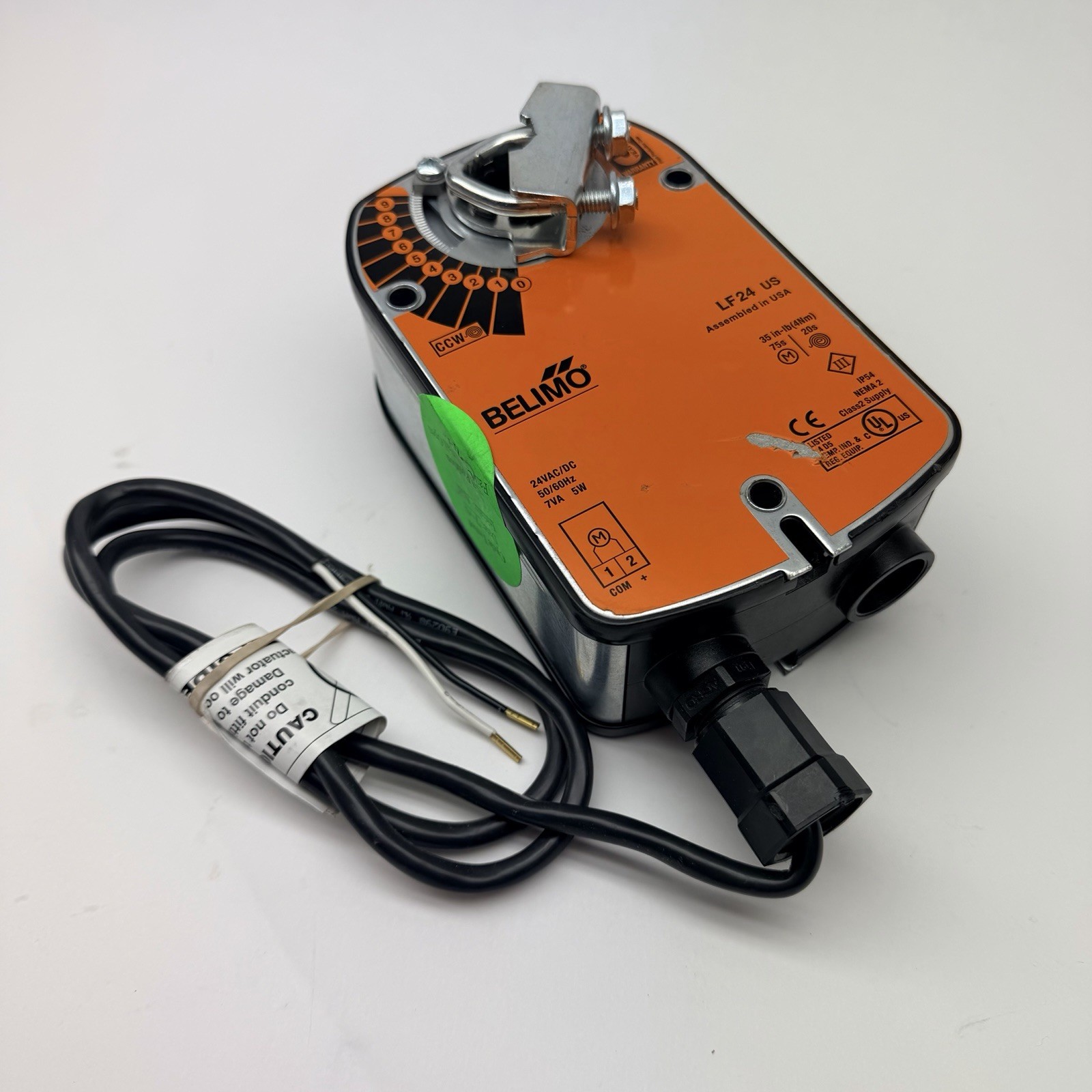Belimo LF24 US Spring Return Damper Actuator, 24VAC/DC