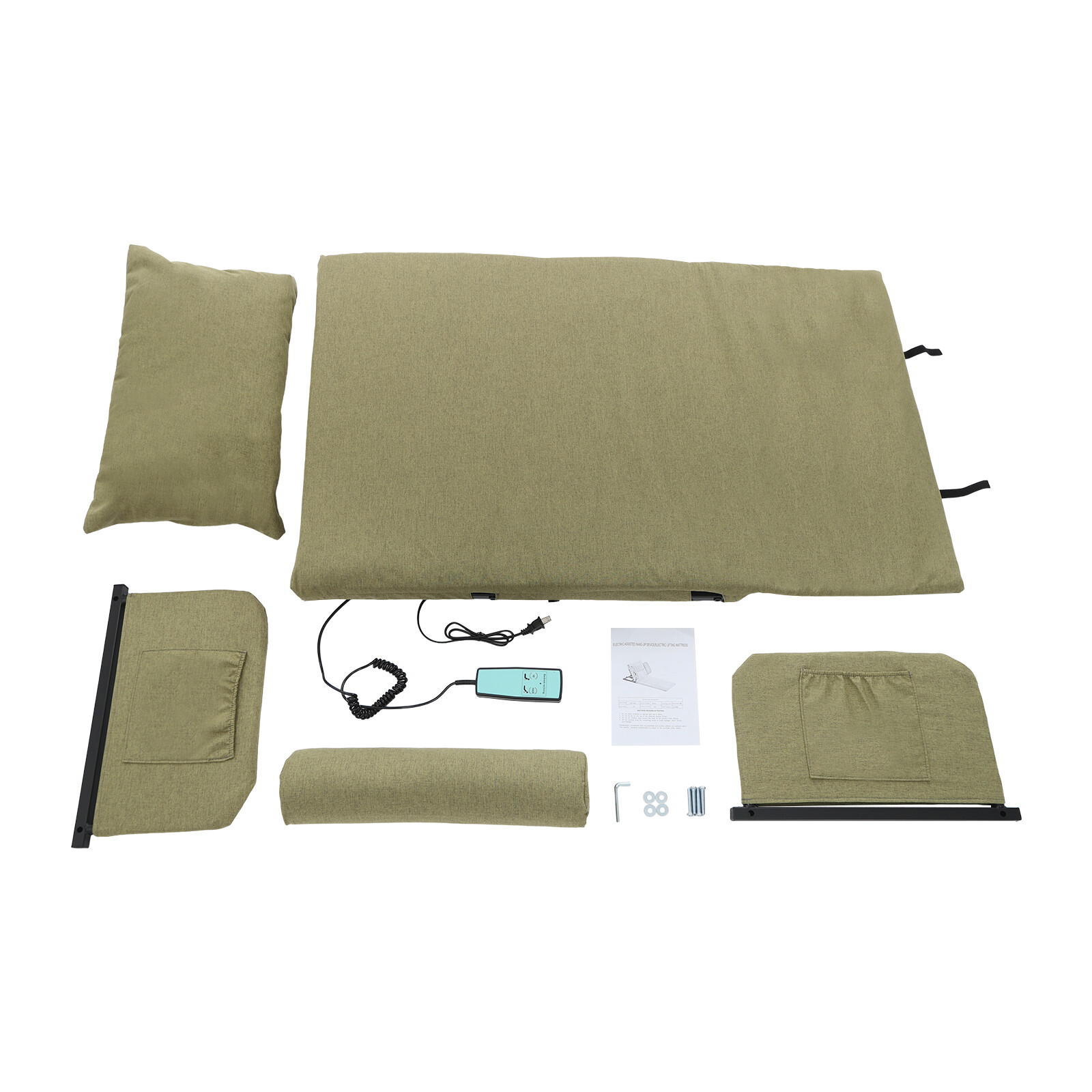 Green Electric Lifting Adjustable Bed Back Rest Electric Auxiliary Backrest, NEW