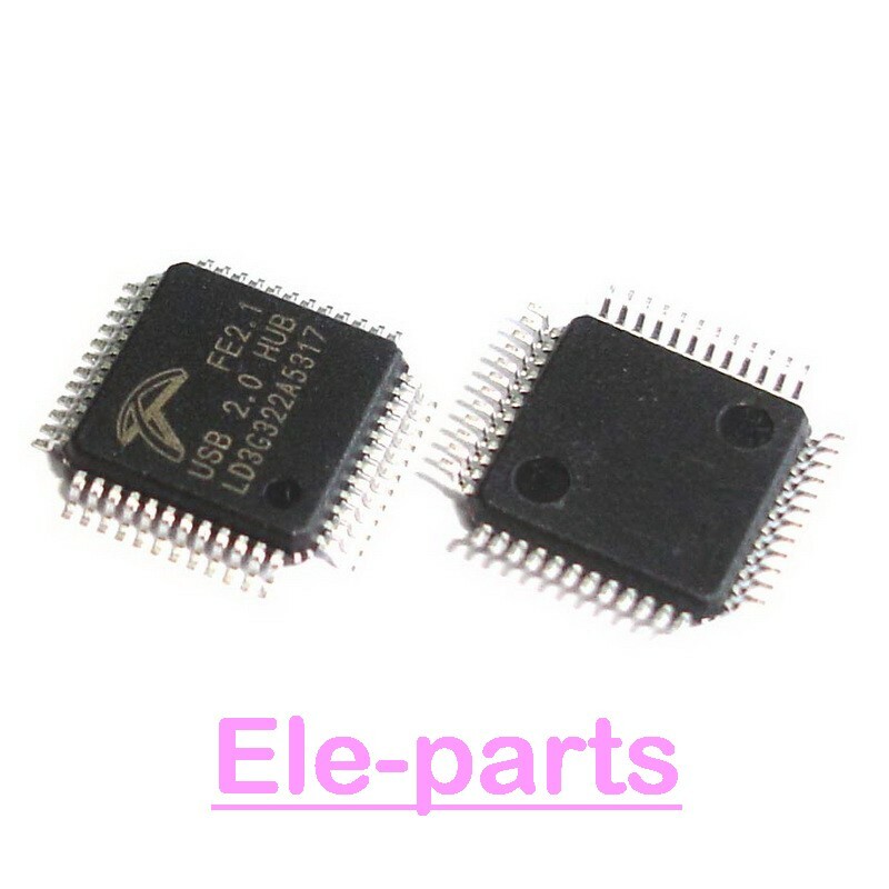 10 PCS FE2.1 LQFP-48 USB 2.0 High Speed 7-port hub controller Chip IC