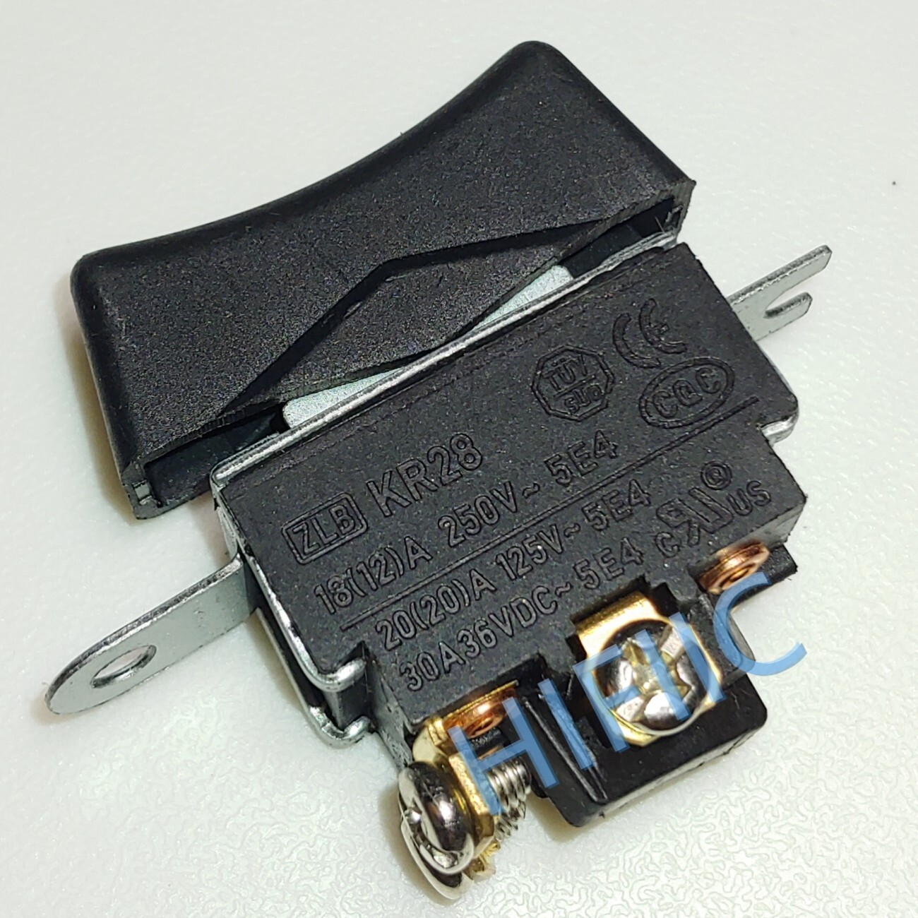 1PCS ZLB KR28 Rocker Switc 4 Pins With Screws 3 Positions Double Side Momentary