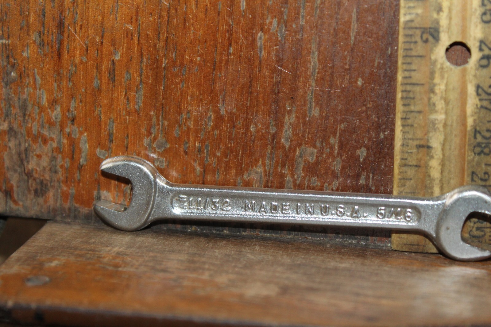 Vintage Wrench Combo USA 11/32" & 5/16" Open